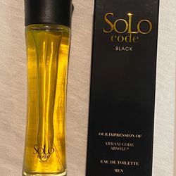 Brand New Men’s Solo Code Black Cologne 