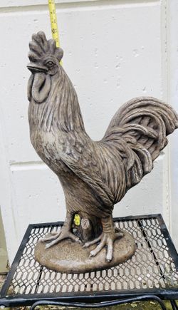 Stone Rooster 23 inches tall
