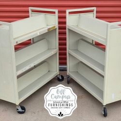 Metal Book Carts 