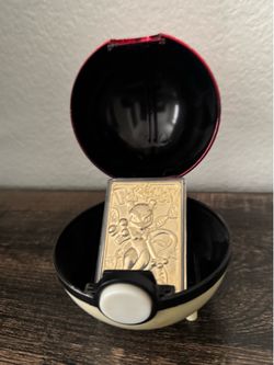 1999 Pokemon Burger King 23K Gold Plated Mewtwo Card