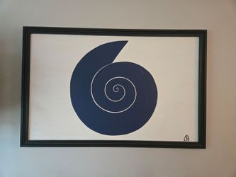 Large Custom Framed Abstract Painting – 67.5” x 44” – $275 OBO