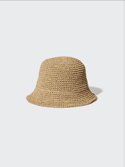 Uniqlo Beige Adjustable Bucket Hat (One size)