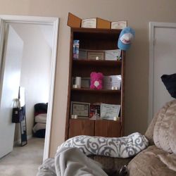 Large Wooden Cabinet Shelf Combo