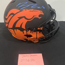 Broncos Custom Signed Helmet 