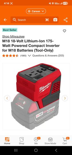 Milwaukee inverter. Brand New