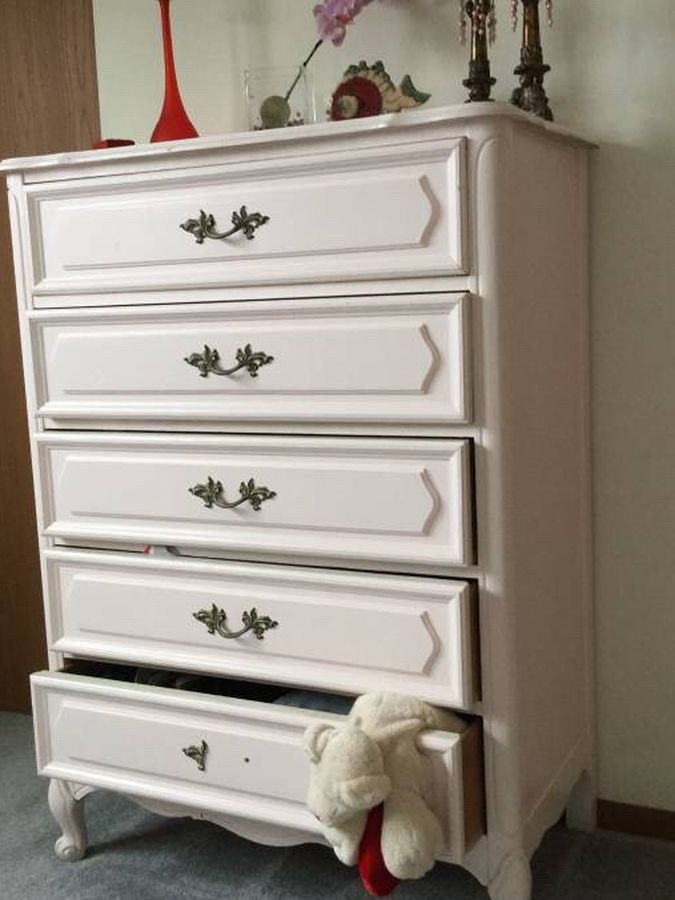 Antique Vintage Wood Bedroom dresser Chest with drawers handmade furniture