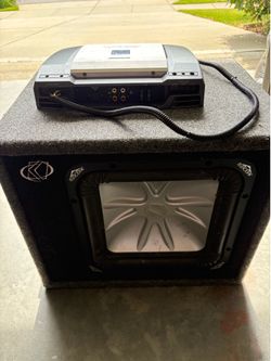 Alpine V12 MRD-M605 Amplifier and Kicker L5 Subwoofer
