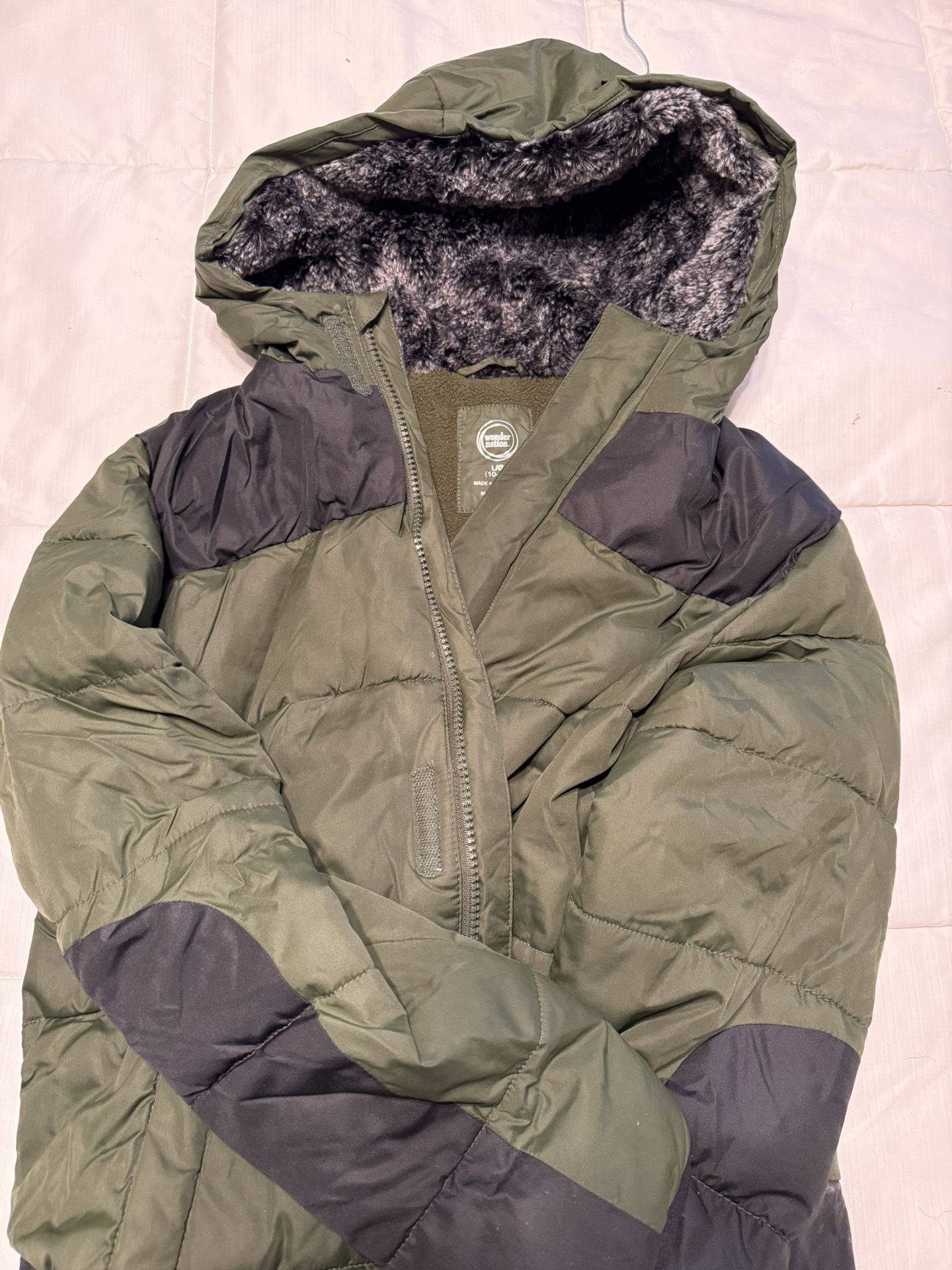 Boys Puffer Jacket Wonder Nation Size 10-12