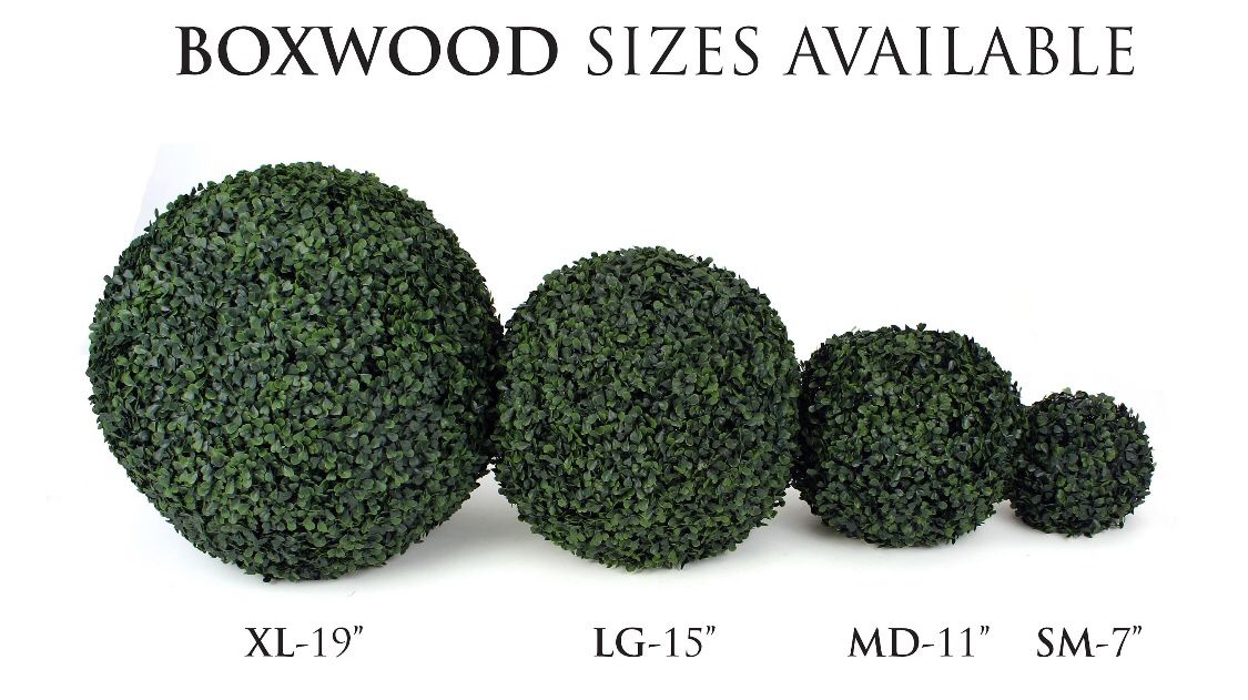 Artificial Boxwood Topiary Balls