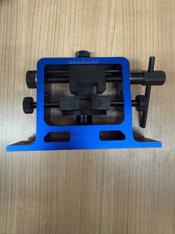 1pc Blue Heavy Duty Universal Pistol Dovetailed Rear Sight Pusher Tool w/Side Sight Window, with 6pcs Sliders and 1pc Hex Wrench