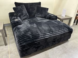 Black Chaise Lounge