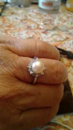 Pretty Silver Ring size 6.