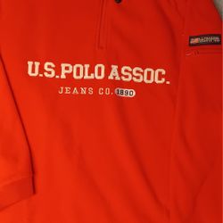 Men's Size XL XLARGE Polo Assoc. Pullover Jacket Soft Material Thicker 