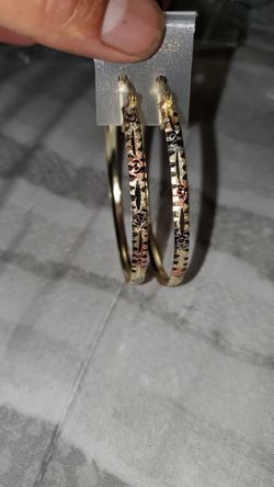 Arracadas de oro laminado