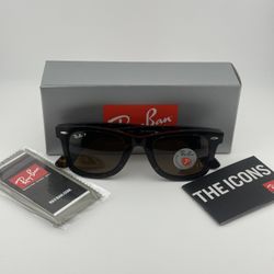 Ray-Ban RB2140 902/57 Wayfarer Tortoise Brown 50mm Polarized Lens Sunglasses