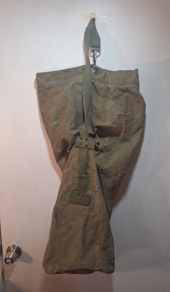 Military Green Canvas Duffel Bag