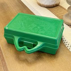 Vintage 1988 McDonalds Happy Meal On the Go Green Lunch Box School Supplies Case