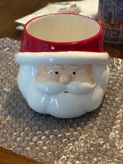 Santa Claus Ceramic Holiday Vase