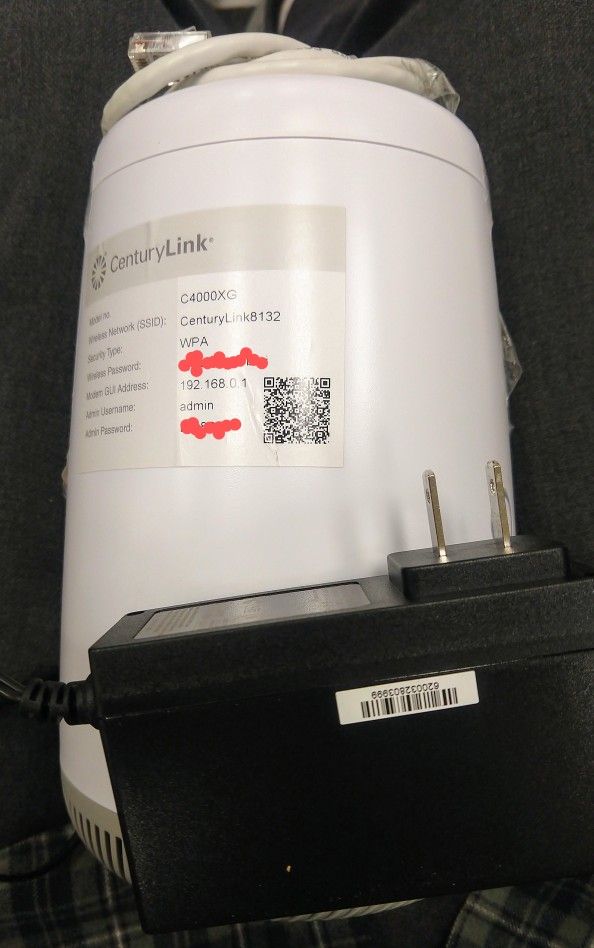 CenturyLink Greenwave C4000XG Gigabit Fiber Modem Router WiFi 6