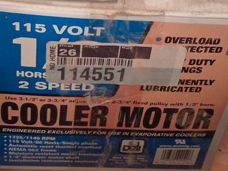 Evaporative Cooler Motor 115V 2-Speed