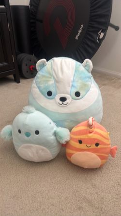Squishmallows Plush Set of 3