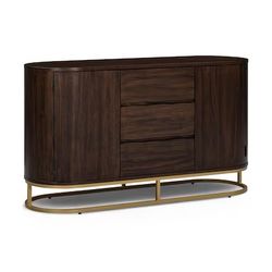NEW In Box - Teamson Home Seneca Contemporary Modern Walnut Oak - Retails $1,114