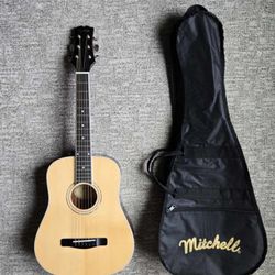 Mitchell 3/4 Size Acoustic Travel Guitar