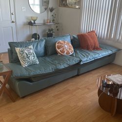 Blue Green Couch