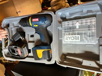 Ryobi Cordless Drill with Case and Charger