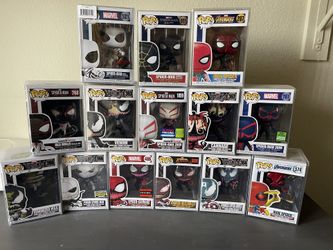 Spiderman/Venom Funko Pops