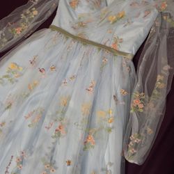 Off Shoulder Puffy Dress