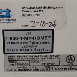 Back To Stitching Sewing Machine Maintenance 