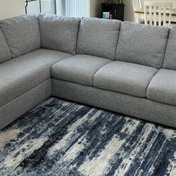 Lucy Grey Sofa with Ottoman