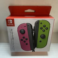 Nintendo Switch Joy-Con Controller Pair Neon Pink/Neon Green Brand New 