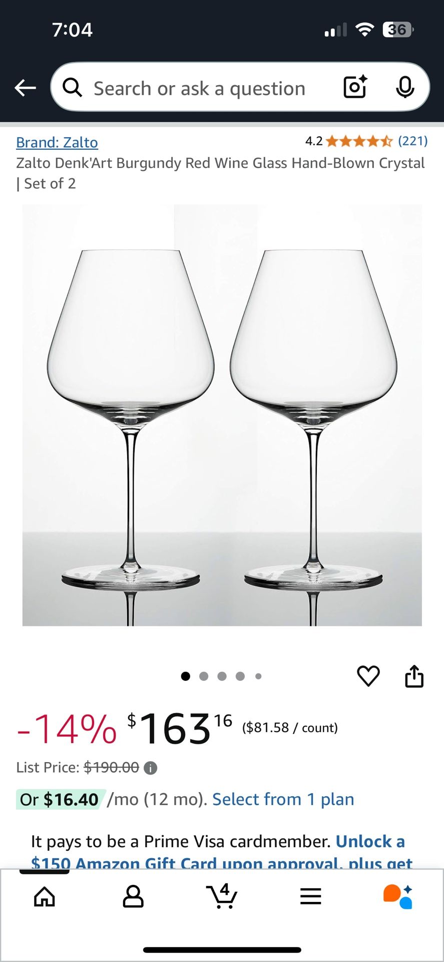 Zalto Denk’Art Burgundy Wine Glasses (2)