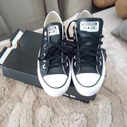 Converse 561681C A-Ct As Lift Ox Lace Up Platf In Black White