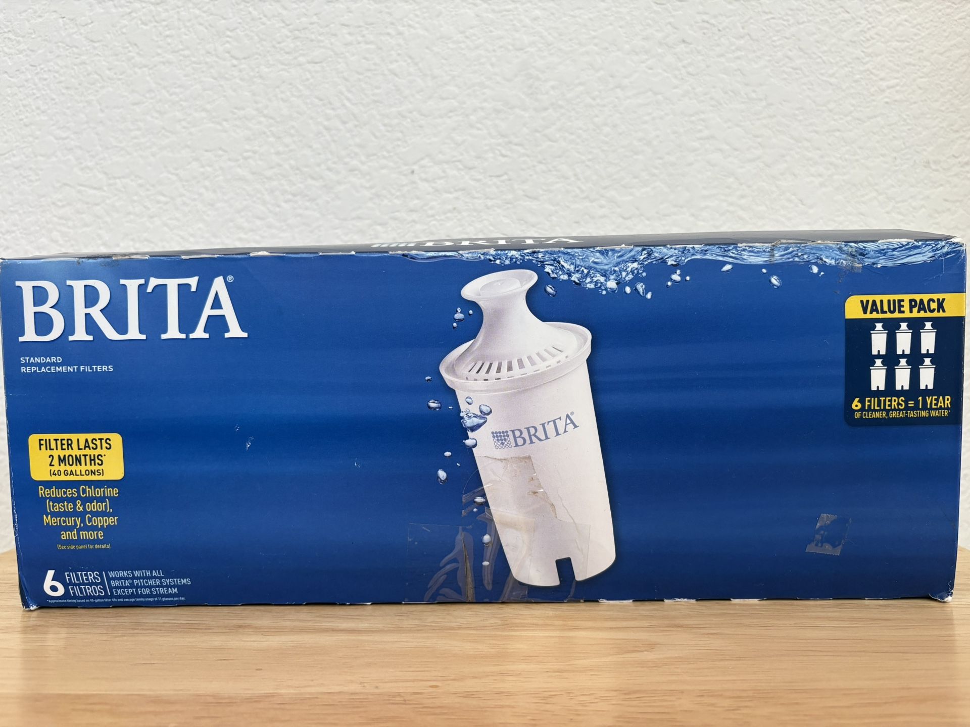 Brita Water Filter. Set of 6. Brand New.