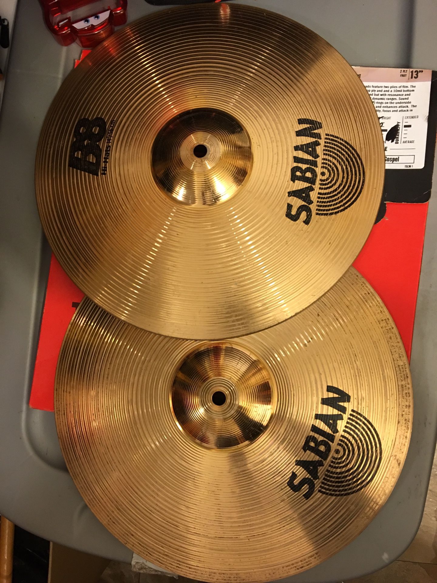 SABIAN 14” B8 hihat pair