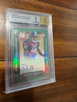 Deandre Hopkins auto /299 Beckett 9