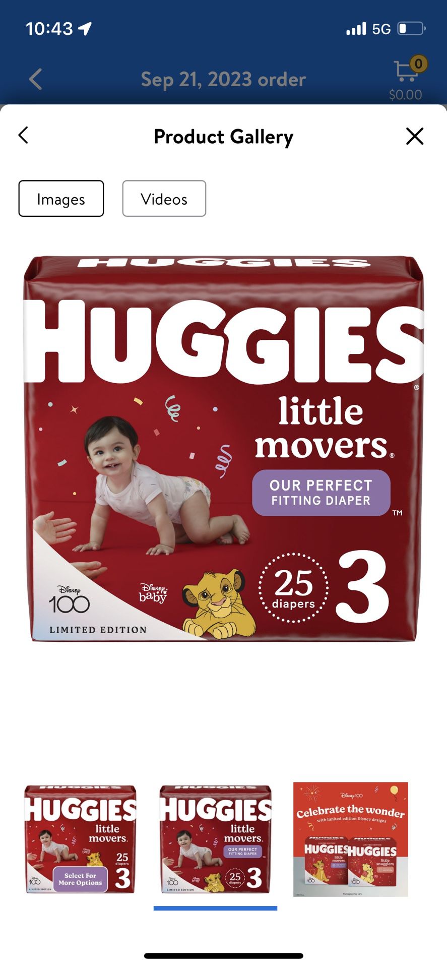 Huggies Size 3&4 Only 