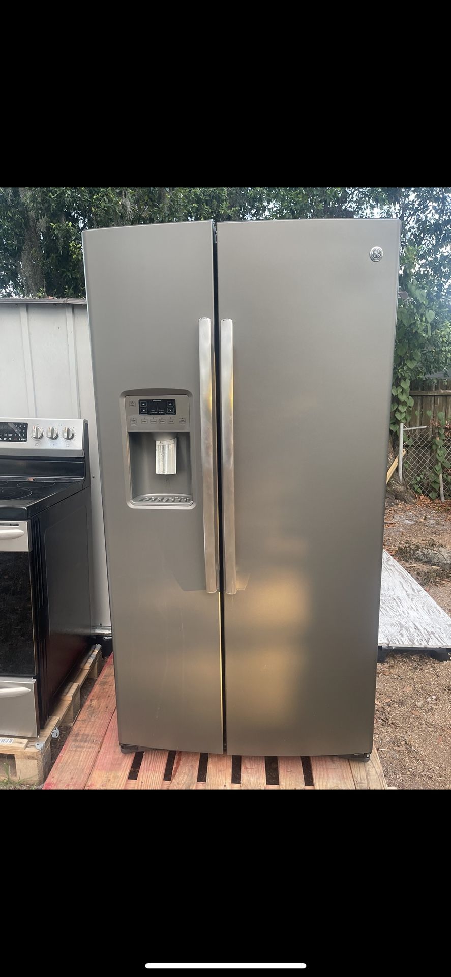 Silver Side By Side Refrigerator