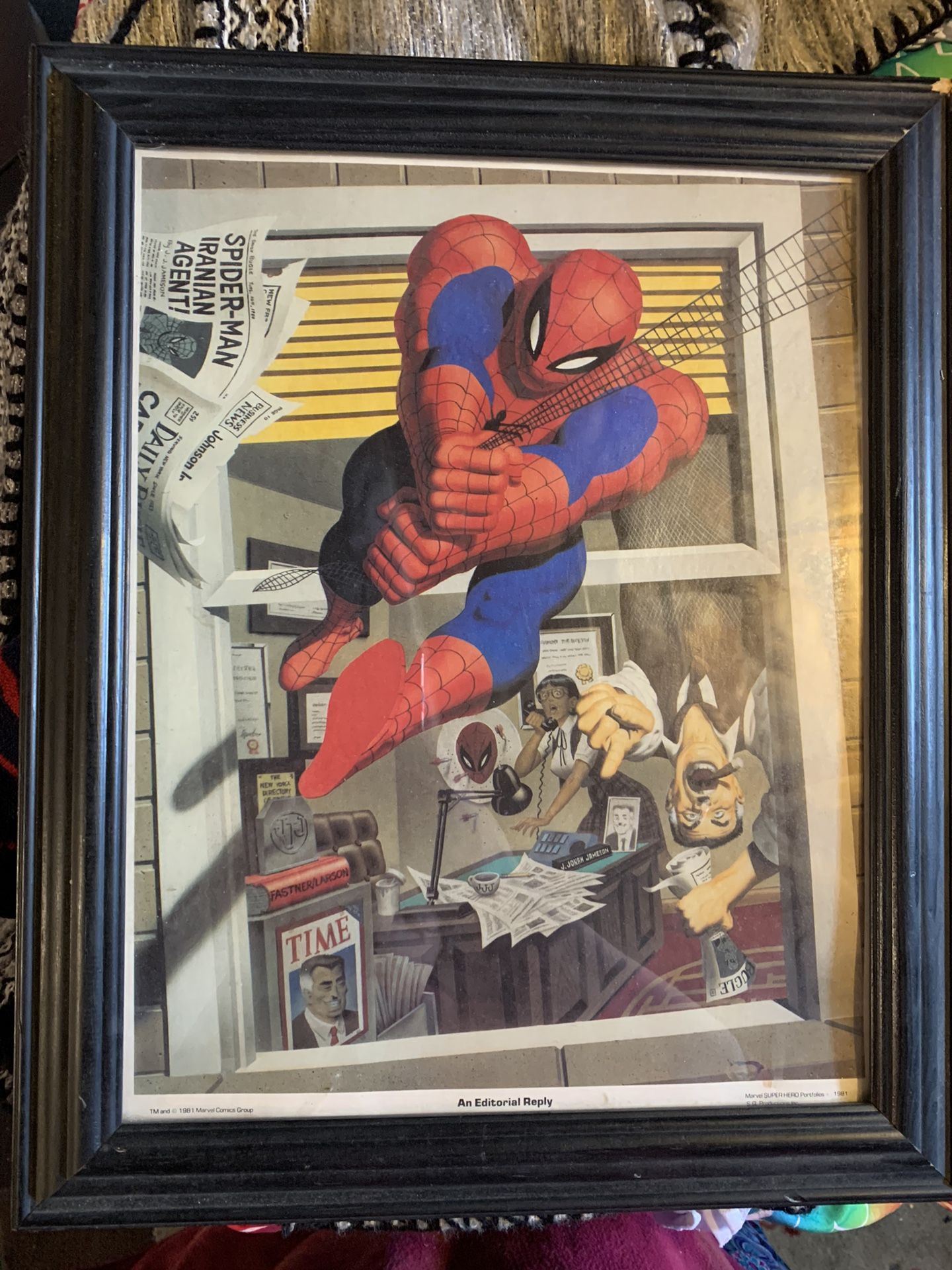 1981 Spider-Man Poster “ An Editorial Reply “ 