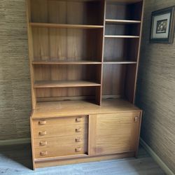 Teak Shelving Unit In Great Condition