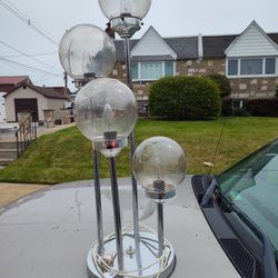 Mid-century  Modern  4 Globe Chrome Plated Lamp