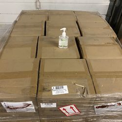  Pallet of Sanitizer with over 1200 pieces Hand sanitizer.  8z pump bottle 70% alcohol