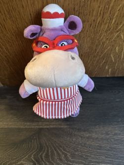 Disney Jr Doc McStuffins Hallie Hippo Bean Bag Plush Doll Figure Stuffed Toy 8"