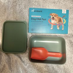Embark Dog DNA Test/Green Ollie Puptainer Dog Food Storage Container 