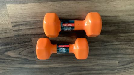 Brand New Two Deluxe Vinyl Dumbbells