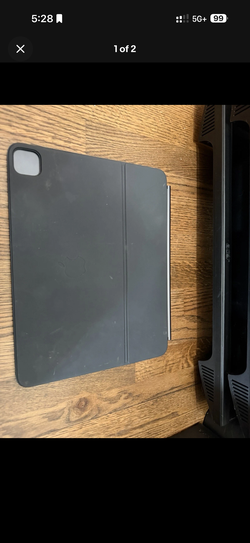 Apple Magic Keyboard Folio Case Black Rigid Plastic Integrated Stand Magnetic