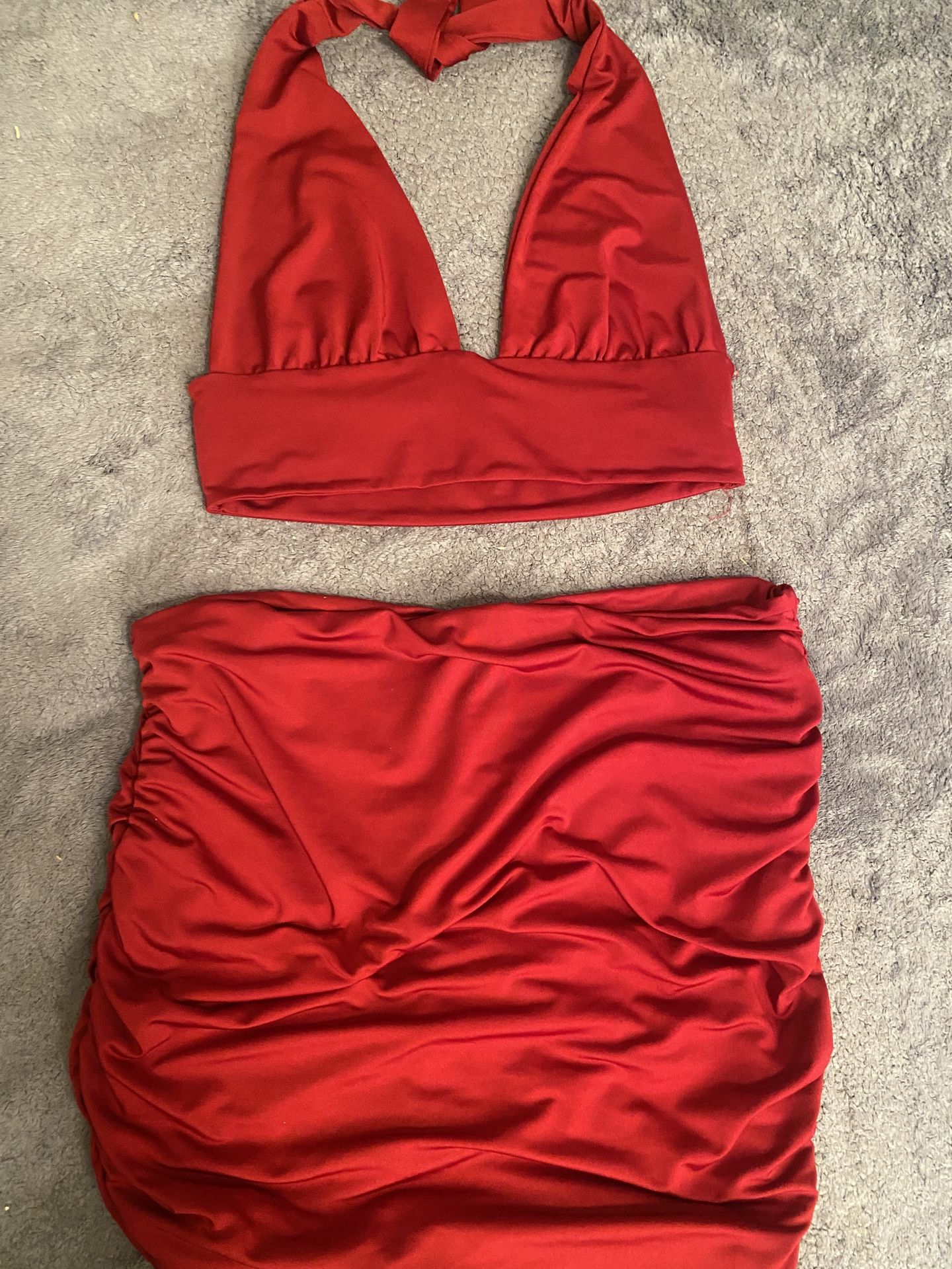 Halter Top & Skirt Outfit